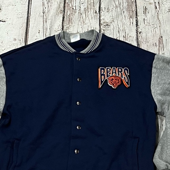 Vintage 80s Chicago Bears NFL Football 1980s Sweatshirt Jacket - Picture 2 of 7